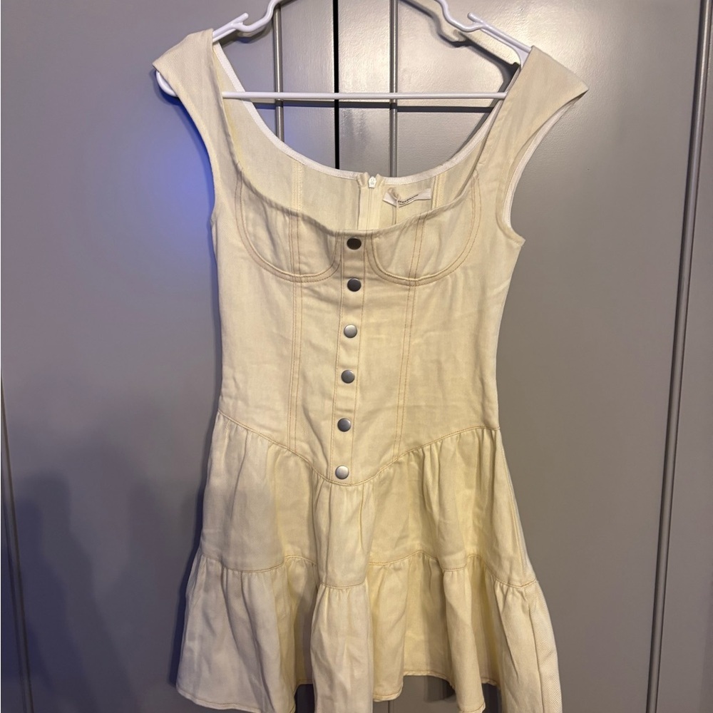 NWT Peppermayo Isabella Denim Bustier Dress - Antique Sz 2 - Picture 4 of 8
